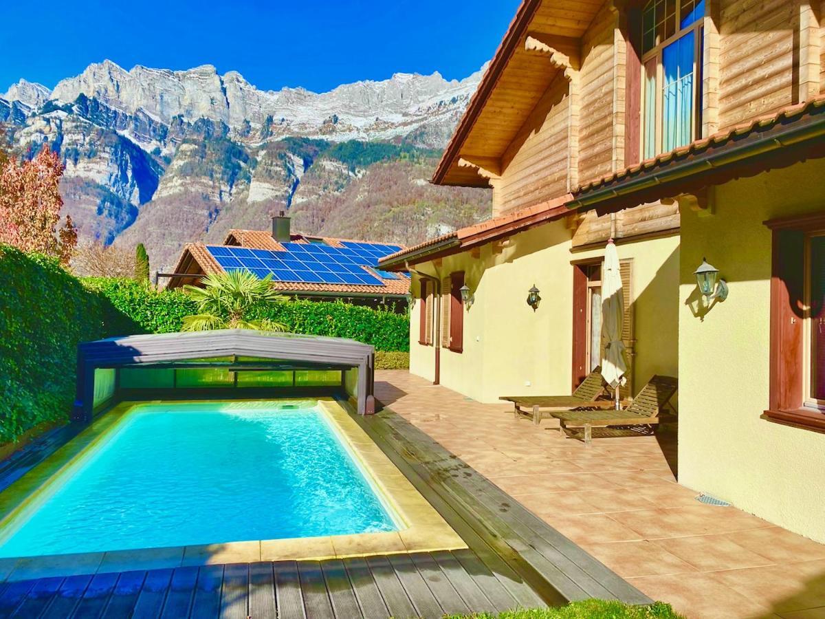 Doodle's Luxury Chalet -Walensee - Flumserberg - Churfirsten - Heidiland - Pool - Sauna Mols Exterior foto